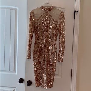 Agaci Sequin Midi Dress